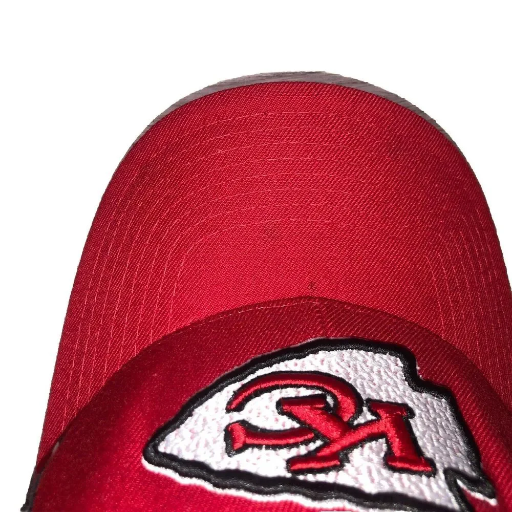 Vintage NFL Kansas City‎ Chiefs LOGO Strapback Hat 90s Reebok NFL Wool Blend Red